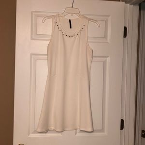 Off White Sleeveless Dress